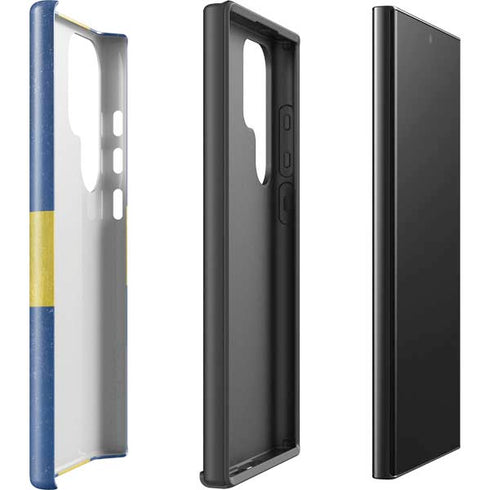 Sweden Flag Distressed Galaxy S25 Ultra Impact Case